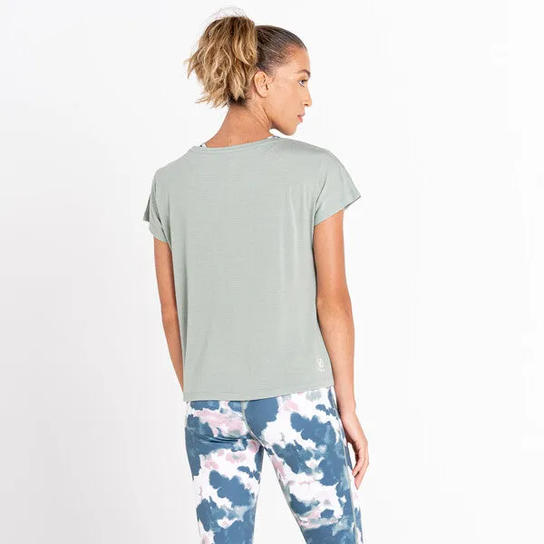 Women's Persisting Lightweight Gym Tee | Lilypad Green Marl