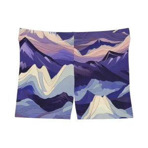 Workout Shorts - Euphemia Daugavpils Anime Mountains