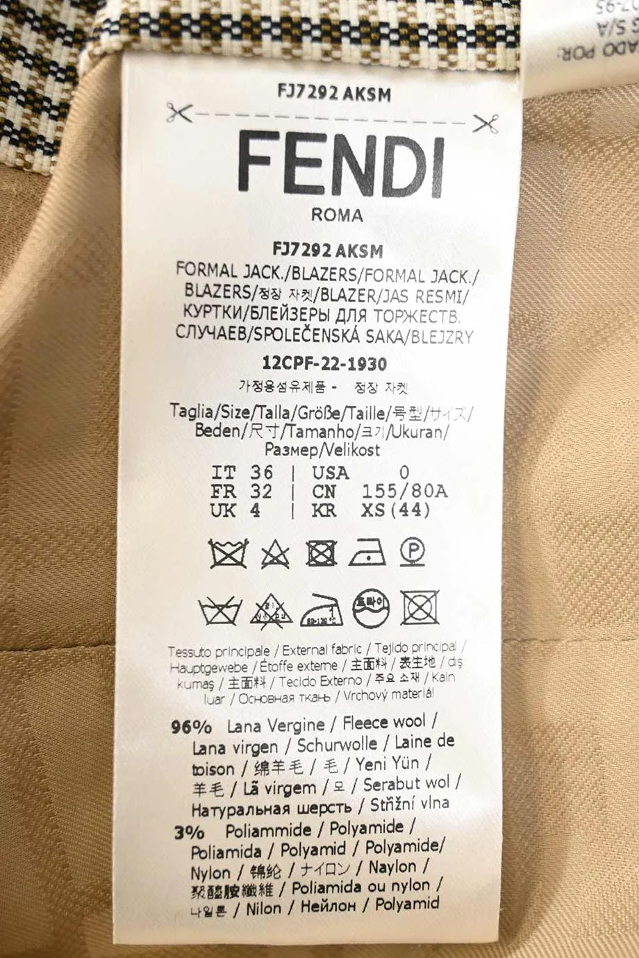 [WW47016] Fendi | Cropped jacket