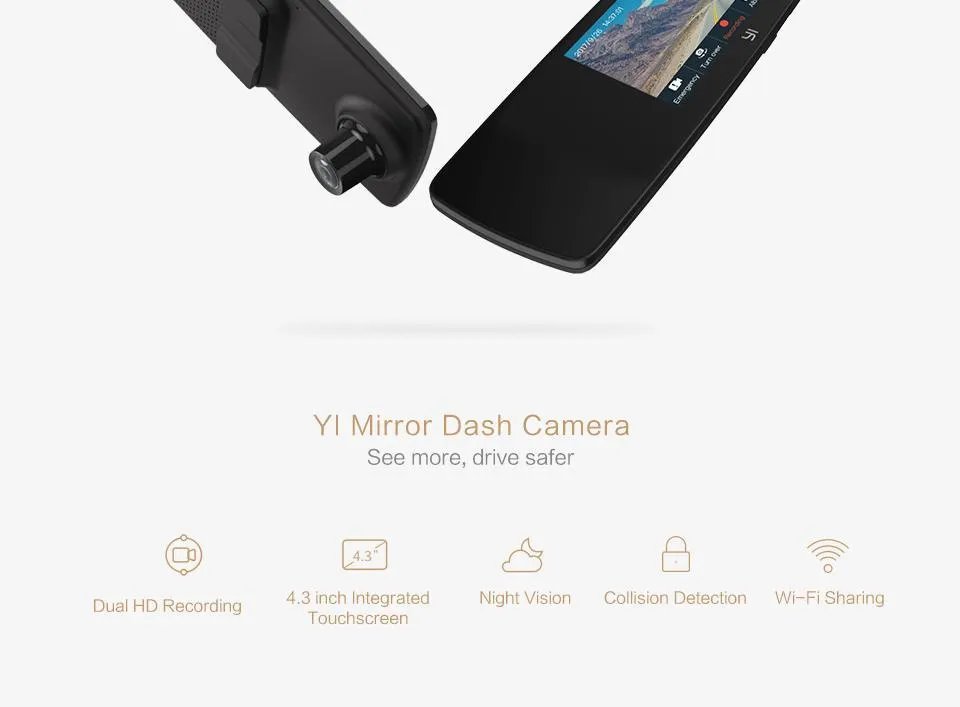 Xiaomi YI Mirror Dash Camera