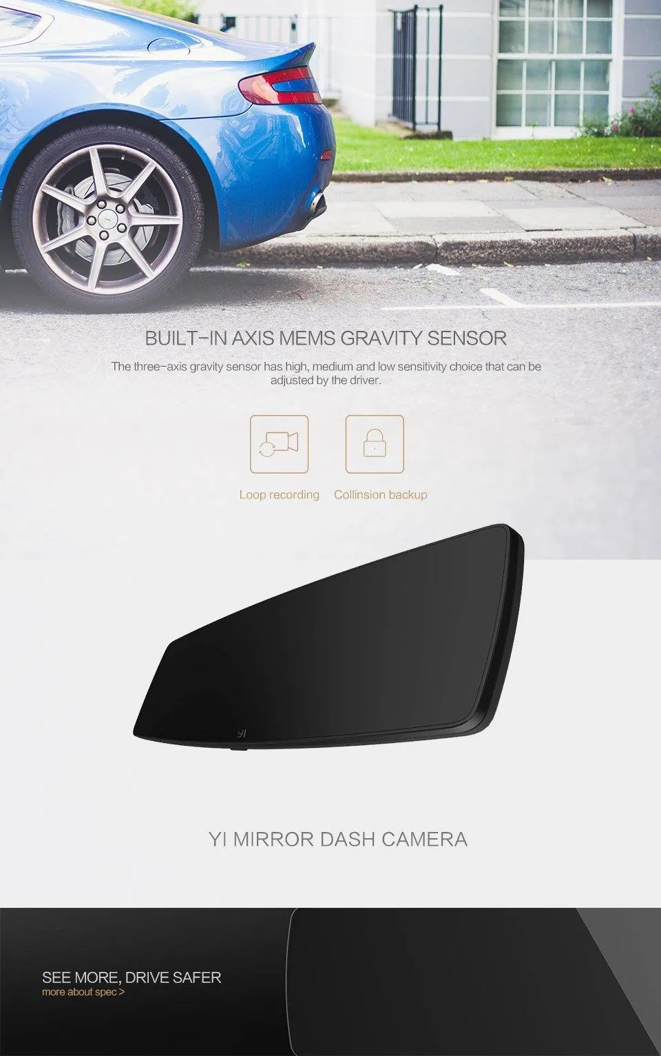 Xiaomi YI Mirror Dash Camera