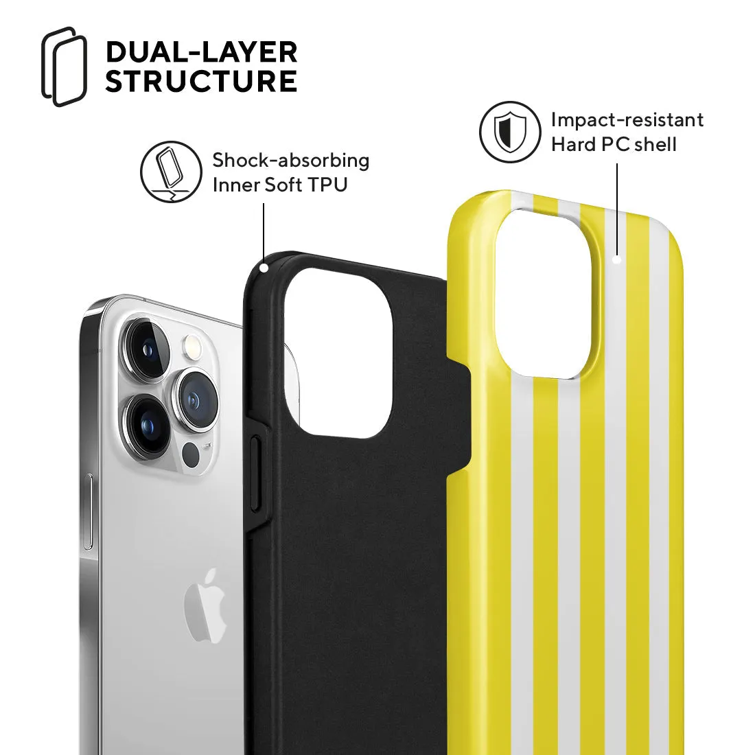 Yellow Stripe Custom - iPhone 13 Pro Max Case