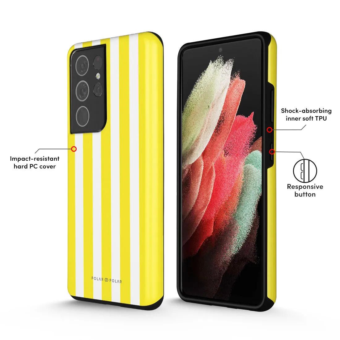 Yellow Stripe - Samsung Galaxy S21 Ultra 5G Case