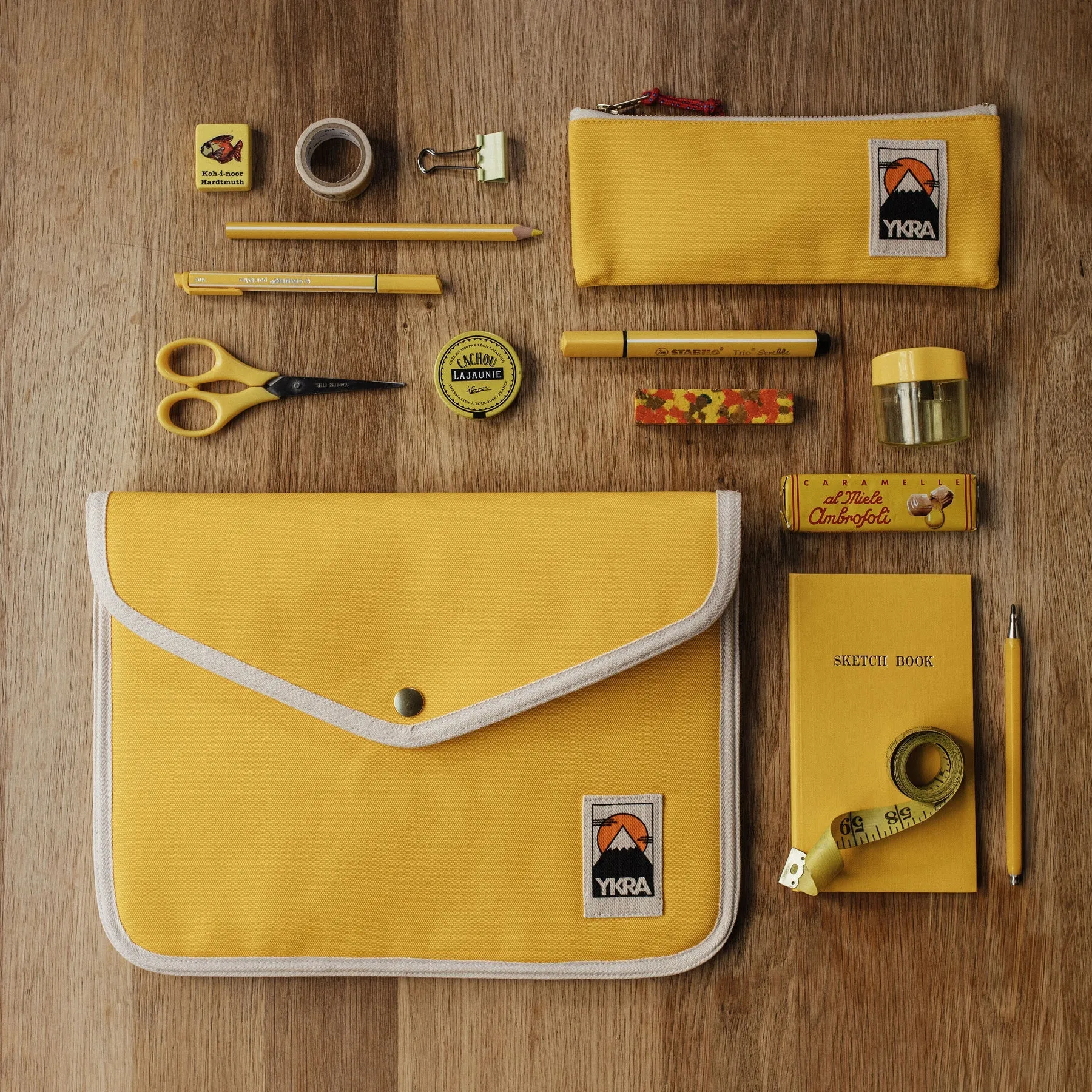YKRA Yellow Laptop Case