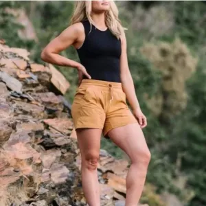 Zyia Active Dark Khaki Canyon Short L NWT